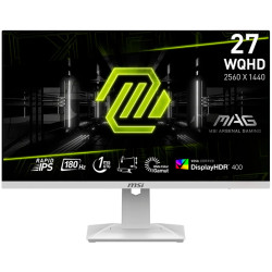 MSI MAG 274QRFW Gaming Monitor, 27" 180Hz, WQHD (2560x1440) 16:9, Rapid IPS Anti-glare, 1ms, 400nits, 1000:1, 178/178, AMD FreeS