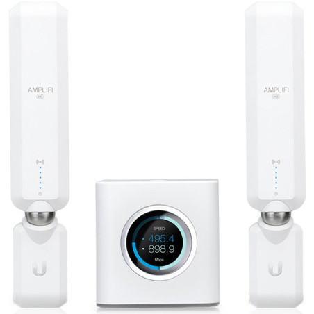 Ubiquiti AmpliFi HD (High-Density) Home Wi-Fi System, with 1x HD Mesh Router + 2x HD Meshpoints, Wi-Fi/Gigabit Ethernet (1) WAN,