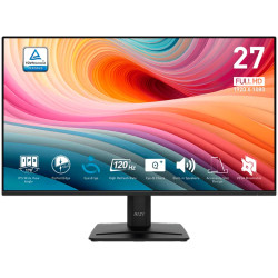 MSI PRO MP275 E2 Professional Business Monitor, 27" 120Hz, FHD (1920x1080) 16:9, IPS Anti-glare, 1ms/4ms, 300nits, 1500:1, 178/1