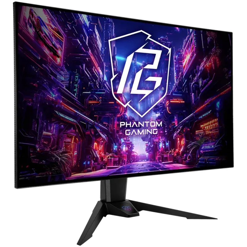 Asrock Gaming Monitor, 31.5" 4K (3840x 2160) OLED, AG, 240/480 Hz, 132% sRGB, 16:9, 1 500 000:1, 178/178, 0.03 ms, High, Swivel 
