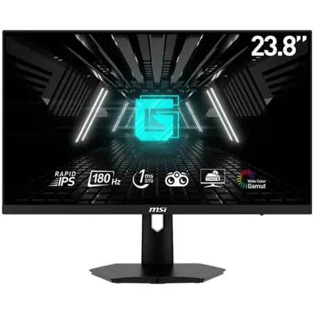MSI G244F E2 Gaming Monitor, 23.8" 180Hz, FHD (1920x1080) 16:9, Rapid IPS Anti-glare, 1ms, 300nits, 1000:1, 178/178, Adaptive-Sy
