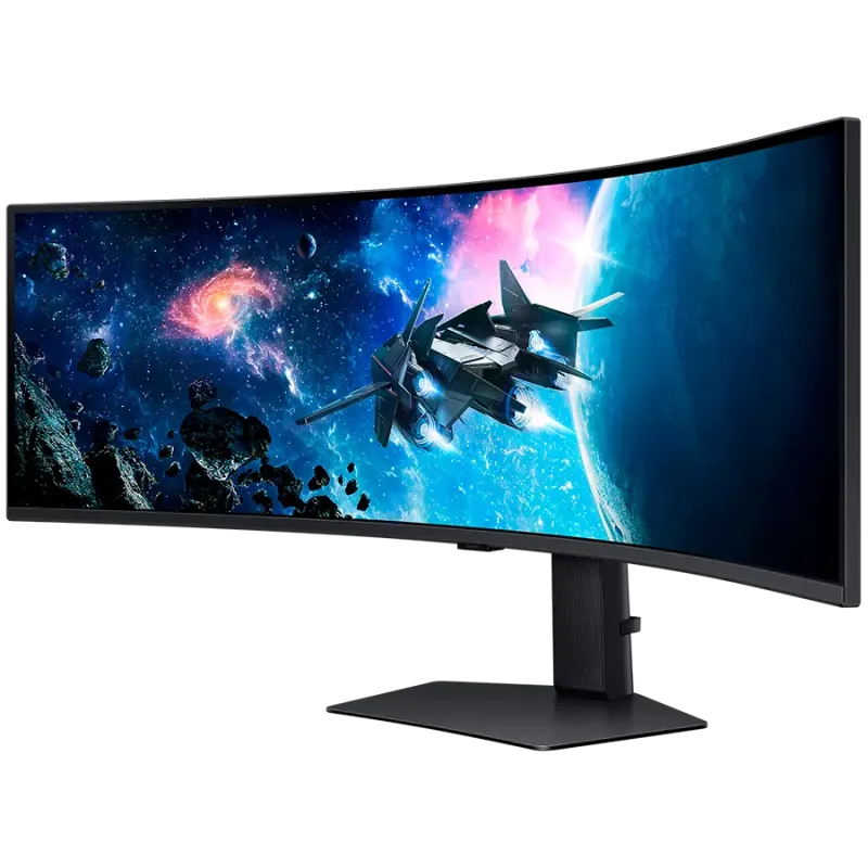 Monitor LED Samsung LS49CG950EUXEN Odyssey G95C, 49" DQHD Curved 1000R 32:9 (5120x1440) VA 240Hz, 450 cd/㎡, 2500:1, HDR1000, 1ms