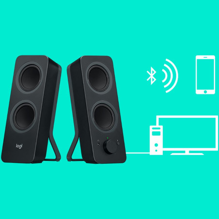 LOGITECH Z207 Bluetooth Stereo Speakers - BLACK - 6