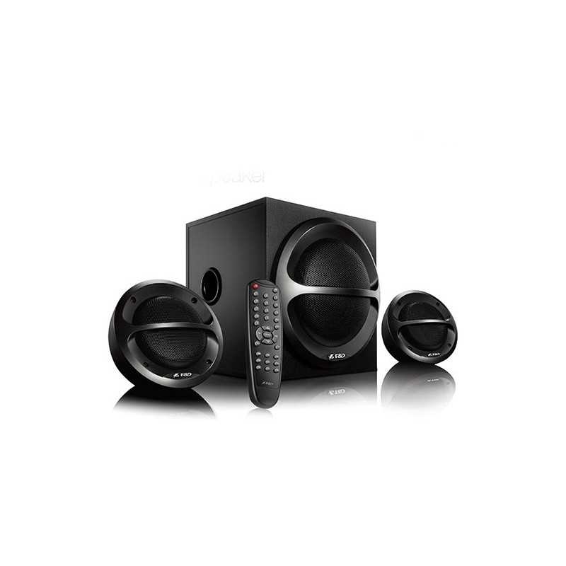 F&D A111X 2.1 Multimedia Speakers, 35W RMS (11Wx2+13W), 2x4'' Satellites + 4'' Subwoofer, BT 5.0/AUX/USB/FM/Remote Control/Woode