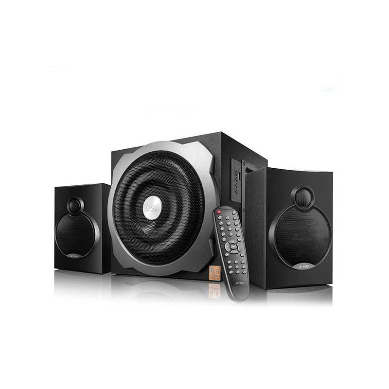 F&D A521X 2.1 Multimedia Speakers, 52W RMS (16Wx2+20W), 2x4'' Satellites + 6.5'' Subwoofer, BT 4.0/AUX/USB/FM/Remote Control/Woo