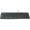 LOGITECH K120 Corded Keyboard - BLACK - USB - US INT'L - B2B - 3