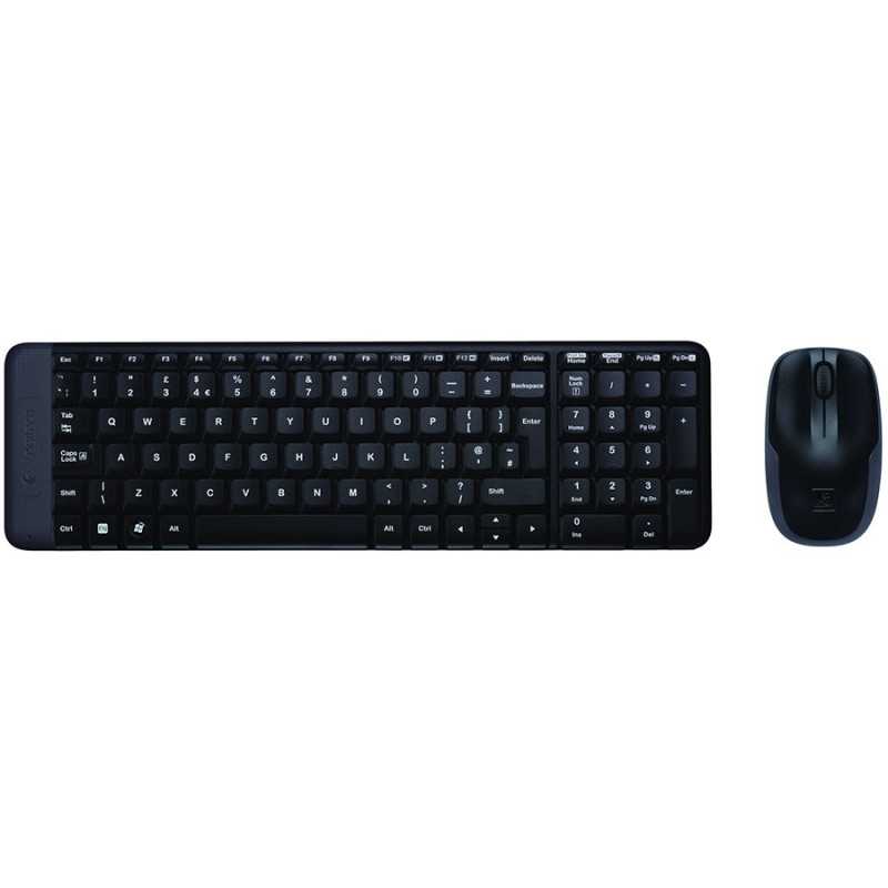 LOGITECH Wireless Desktop MK220 - EER - US International - 1