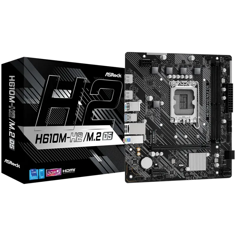 ASROCK H610M-H2/M.2 D5 mATX LGA1700 DDR5 - 1