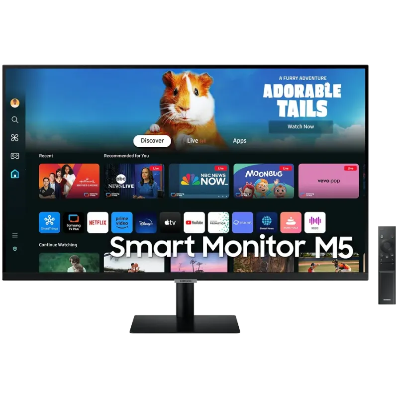 Monitor LED Samsung LS27DM500EUXDU M5 Smart, 27'' FHD FLAT 16:9 (1920x1080) VA 60Hz, 250 cd/2, 3000:1, 4ms (GTG), 178/178, 2xHDM