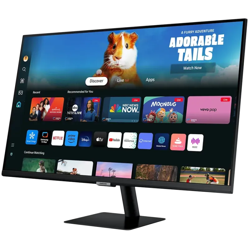 Monitor LED Samsung LS27DM500EUXDU M5 Smart, 27'' FHD FLAT 16:9 (1920x1080) VA 60Hz, 250 cd/2, 3000:1, 4ms (GTG), 178/178, 2xHDM