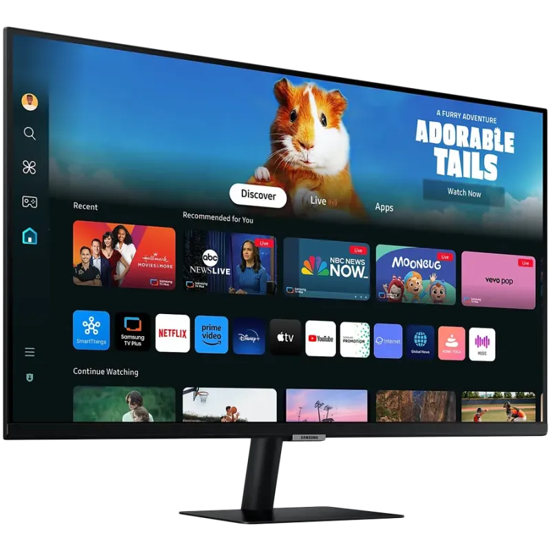 Monitor LED Samsung LS27DM500EUXDU M5 Smart, 27'' FHD FLAT 16:9 (1920x1080) VA 60Hz, 250 cd/2, 3000:1, 4ms (GTG), 178/178, 2xHDM