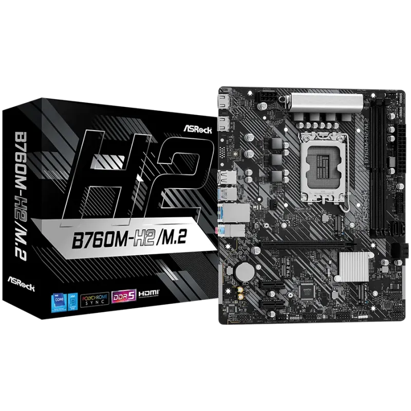 ASROCK B760M-H2/M.2 mATX LGA1700 DDR5 - 1