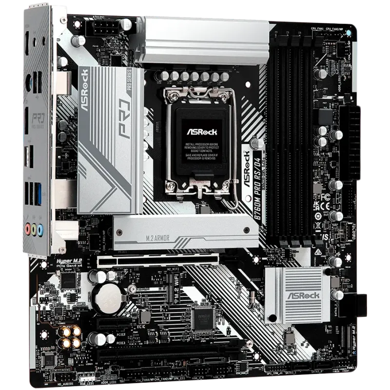 ASROCK B760M Pro RS mATX LGA1700 DDR5 - 1