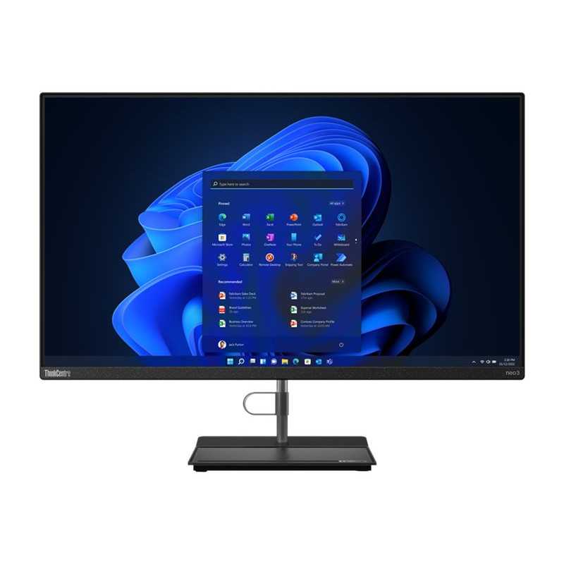 LENOVO ThinkCentre neo 30a 27 G3 AIO T Intel Core i3-1215U 27inch FHD AG 8GB 256GB SSD M.2 UMA Slim DVD Writer 9mm 2X2AX + BT W1