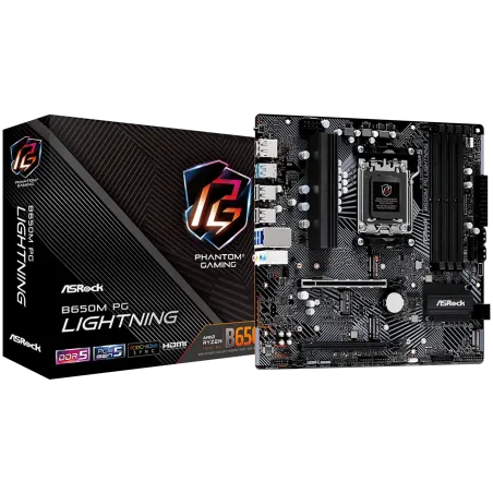 ASROCK B650M PG Lightning mATX AM5 DDR5 - 1