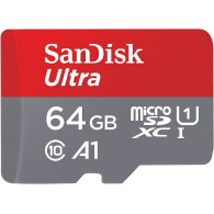 SanDisk Ultra microSDXC 64GB + SD Adapter 140MB/s A1 Class 10 UHS-I EAN:619659200541 - 2