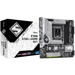 ASROCK MB Desktop B760M Steel Legend (S1700, 4x DDR5, 1x PCIe 5.0 x16, 1x PCIe 4.0 x16, 3x Hyper M.2 PCIe Gen4x4, 4x SATA3, 2x U
