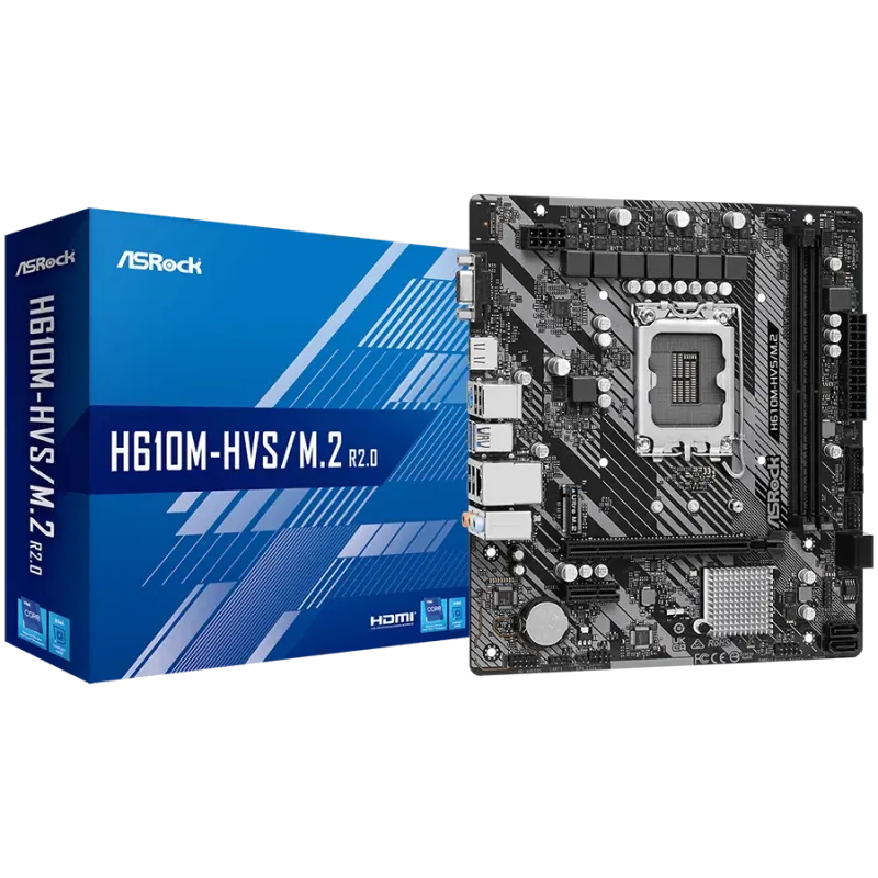 ASROCK H610M-HVS/M.2 R2.0 mATX LGA1700 DDR4 - 1