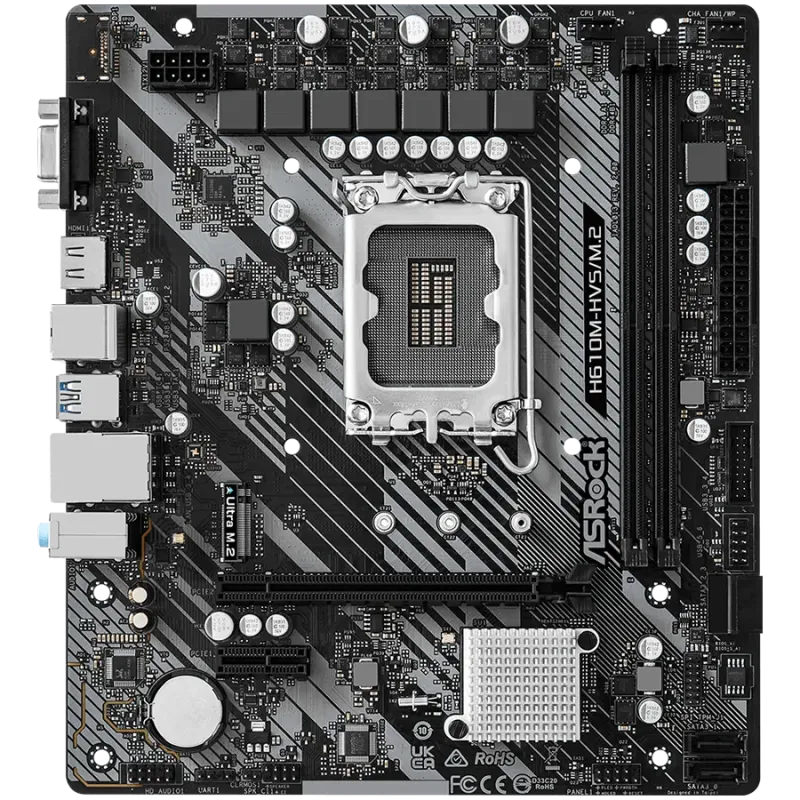 ASROCK H610M-HVS/M.2 R2.0 mATX LGA1700 DDR4 - 1