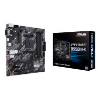 ASUS PRIME B550M-K mATX MB dual M.2 PCIe 4.0 1Gb Ethernet HDMI/D-Sub/DVI SATA 6Gbps USB3.2 Gen 2 Type-A - 5