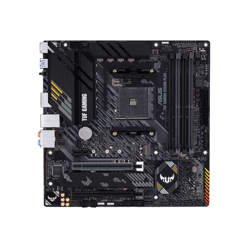ASUS TUF GAMING B550M-PLUS mATX MB PCIe 4.0 dual M.2 10 DrMOS power stages 2.5Gb Ethernet HDMI DisplayPort SATA 6Gbps - 1