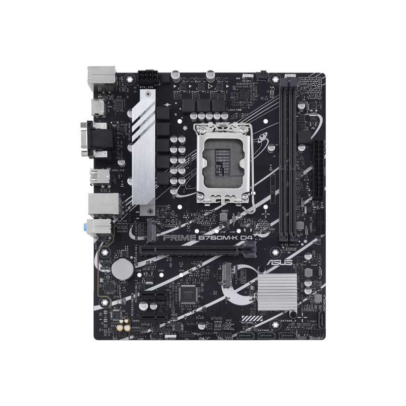 ASUS PRIME B760M-K D4 LGA1700 microATX MB 2xDDR4 4xSATA 2xM.2 1xD-Sub 1xHDMI 2.0 - 1