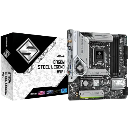 ASROCK B760M Steel Legend WiFi mATX LGA1700 DDR5 - 1