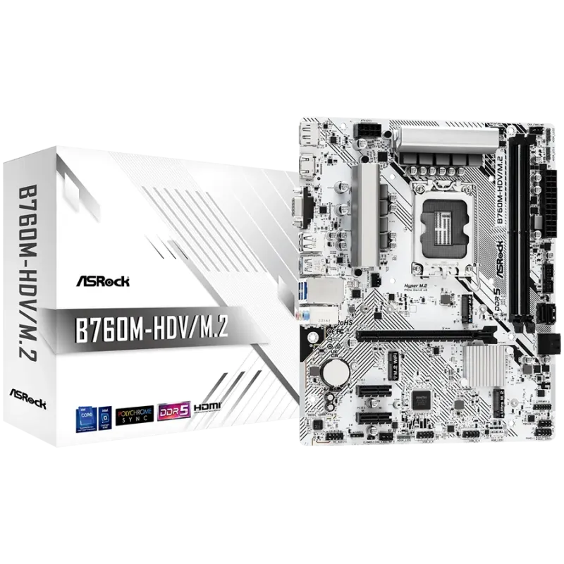 ASROCK B760M-HDV/M.2 mATX LGA1700 DDR5 - 1