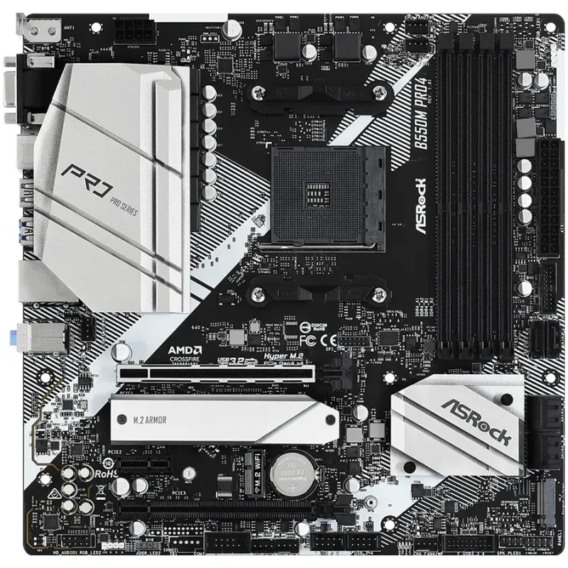 ASROCK B550M Pro4 mATX AM4 DDR4 - 1