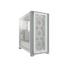 CORSAIR iCUE 4000X RGB Tempered Glass Mid-Tower White case - 5
