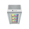 CORSAIR iCUE 4000X RGB Tempered Glass Mid-Tower White case - 2