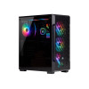 Computer кутия Corsair iCUE 220T RGB Airflow Mid-Tower, Black - 1