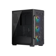 Computer кутия Corsair iCUE 220T RGB Airflow Mid-Tower, Black - 2