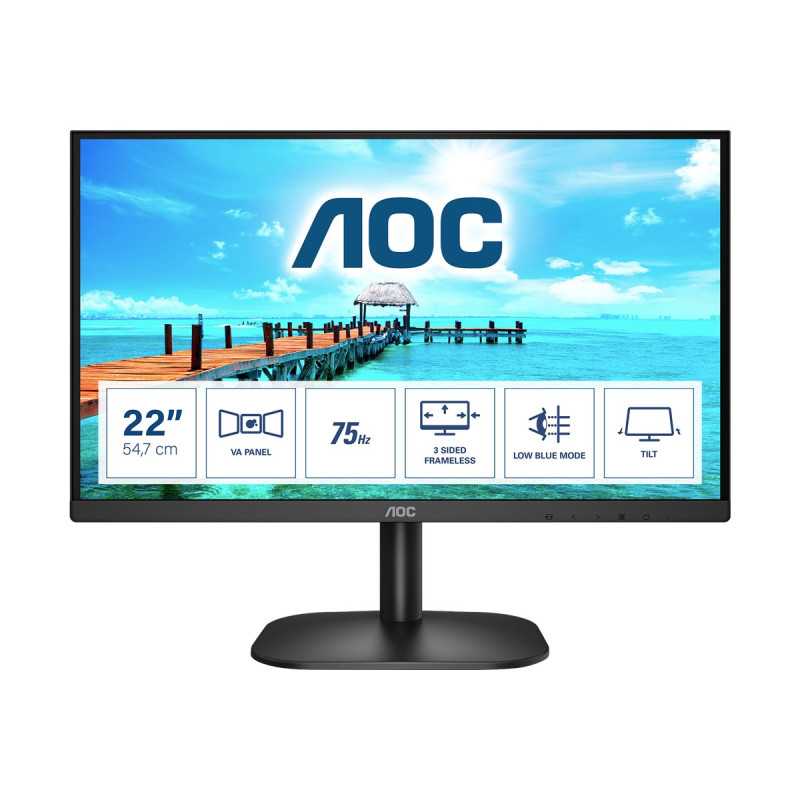 AOC 22B2H 21.5inch VA FHD 1920x1080 200cd/m2 3000:1 6.5ms HDMI1.4 VGA - 2
