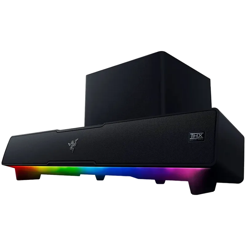Razer Leviathan V2, PC Gaming Soundbar with Subwoofer,Full Range Drivers: 2 x 2.0 x 4.0" / 48 x 95 mm,Bluetooth 5.2 (60ms low la