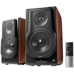 Edifier S3000MKII Active Bookshelf Speakers (2.0), Bluetooth V5.0, Balanced XLR, Optical, Coaxial, USB and Line inputs, Planar m