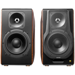 Edifier S3000MKII Active Bookshelf Speakers (2.0), Bluetooth V5.0, Balanced XLR, Optical, Coaxial, USB and Line inputs, Planar m