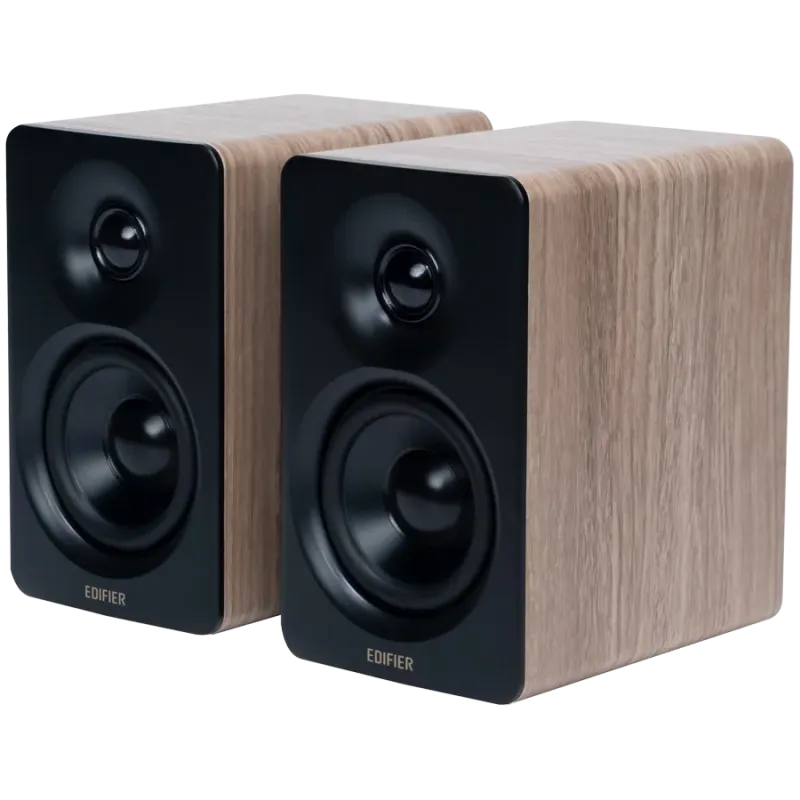 Edifier M60 Bookshelf Speakers, Bluetooth V5.3 (Hi-Res & Hi-Res Wireless), USB-C and 3.5 mm AUX inputs, 1-inch silk-dome tweeter
