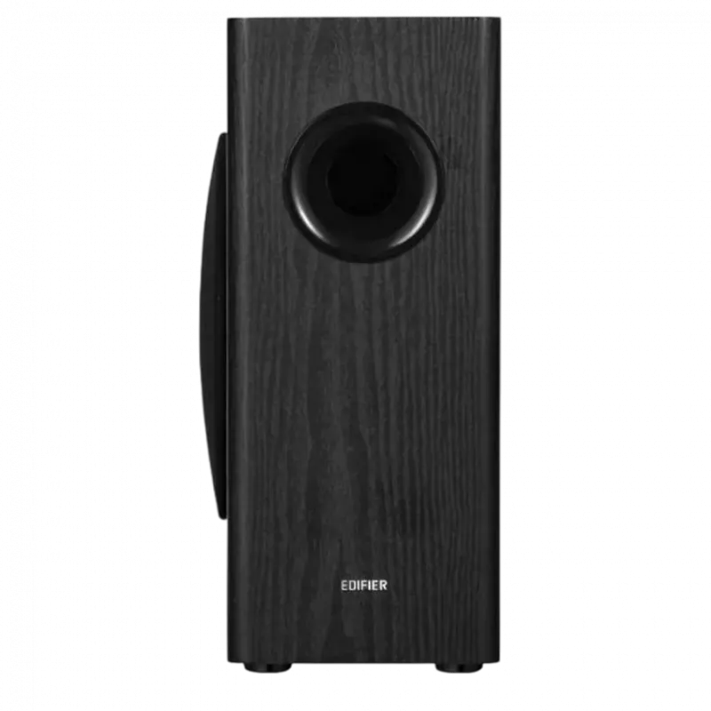 Edifier T5s Powered Subwoofer, 8-inch long-throw front-firing woofer, 70 W RMS, frequency response down to 35 Hz, RCA Signal-In 