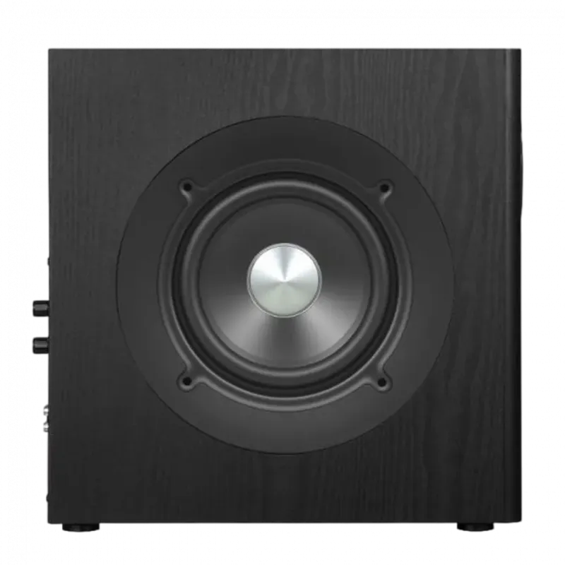 Edifier T5s Powered Subwoofer, 8-inch long-throw front-firing woofer, 70 W RMS, frequency response down to 35 Hz, RCA Signal-In 