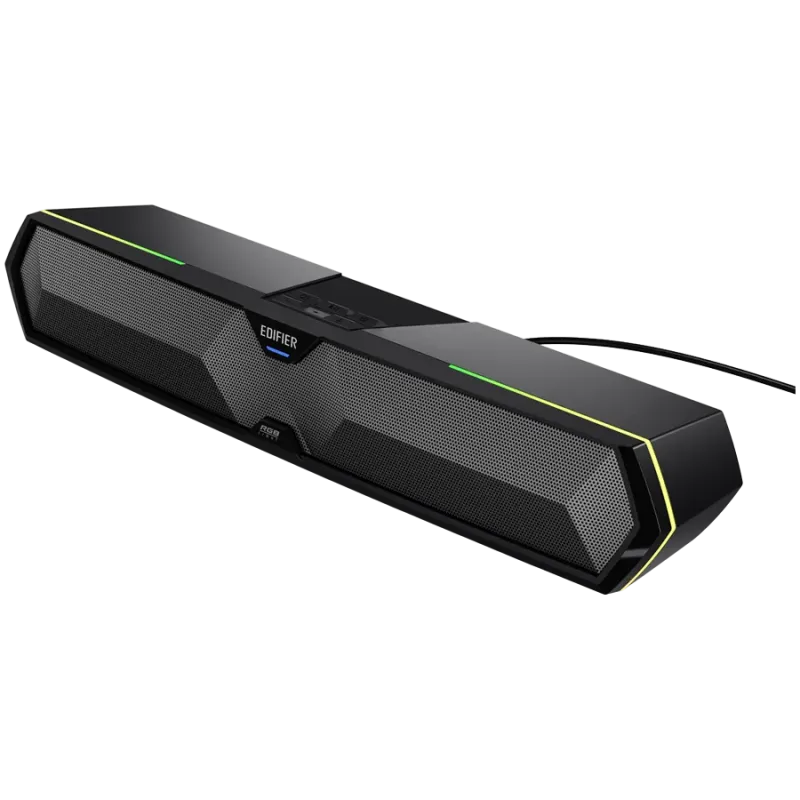 Edifier MG300 Soundbar, BT V5.3, USB, AUX, 2x 52mm Drivers, RGB Lighting, 5W (RMS), Black - 1