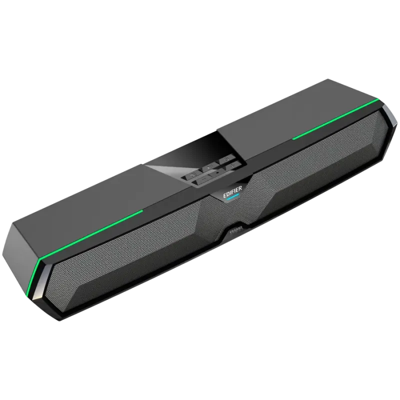 Edifier MG300 Soundbar, BT V5.3, USB, AUX, 2x 52mm Drivers, RGB Lighting, 5W (RMS), Black - 1
