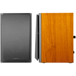 Edifier R1000T4 2.0 Bookshelf Speakers, BT V5.0, RCA, 0.5-inch Tweeters, 4-inch Drivers, 24W (RMS), Control Buttons, Brown - 2