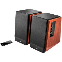 Edifier R1700BT 2.0 Bookshelf Speakers, BT V5.1, RCA, 0.75-inch Tweeters, 4-inch Drivers, 66W (RMS), Control Knobs and Remote Co