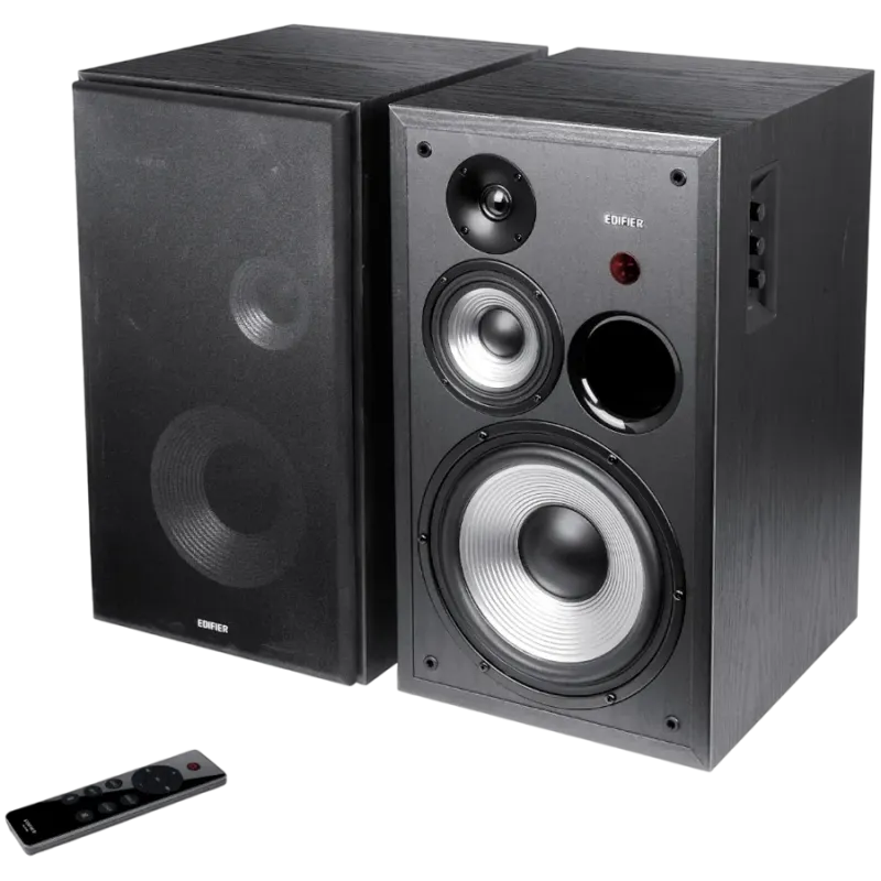 Edifier R2850DB 2.0 Bookshelf Speakers, BT V5.1, Optical, Coaxial, RCA, 0.75-inch Tweeters, 4.5-inch Drivers, 8-inch Woofers, Su