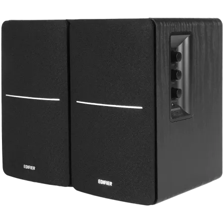 Edifier R1280DB 2.0 Bookshelf Speakers, BT V5.1, Optical, Coaxial, RCA, 0.5-inch Tweeters, 4-inch Drivers, 42W (RMS), Control Kn