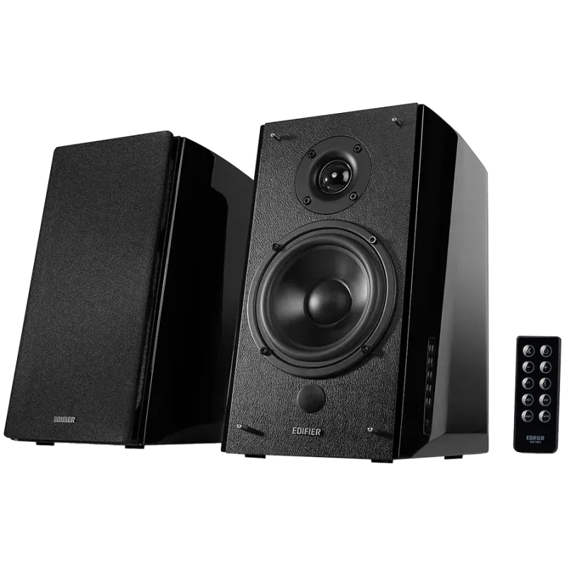Edifier R2000DB 2.0 Bookshelf Speakers, Bluetooth, 3.5mm to RCA, Optical, 1-inch Tweeters, 5-inch Drivers, 120W (RMS), Control K