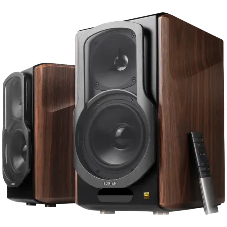Edifier S2000MKIII Active Bookshelf Speakers, Bluetooth V5.0, Optical, Coaxial, Dual RCA Inputs, Planar diaphragm tweeters and a