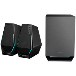 Edifier G1500 MAX 2.1 Audio System, BT V5.3, USB, AUX, 2.5-inch Drivers, 4-inch Subwoofer, RGB Lighting, 30W (RMS), Black - 2