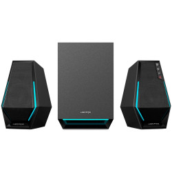 Edifier G1500 MAX 2.1 Audio System, BT V5.3, USB, AUX, 2.5-inch Drivers, 4-inch Subwoofer, RGB Lighting, 30W (RMS), Black - 3